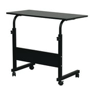 SalonMore Height Adjustable Side Table Protable Laptop Table Rolling Computer Desk Study Stand Black