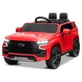 thumbnail image 1 of UBesGoo Licensed Chevrolet Tahoe 12V Kids Ride on Car, Battery Powered Electric Ride on Car Toys with Remote Control, Light, Red, 1 of 9
