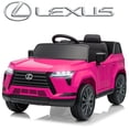 thumbnail image 1 of UBesGoo Licensed Lexus 24V Powered Ride on Car Toy for Kids, Electric Car with Remote Control, LED Lights, Bluetooth, Age 3+, Pink, 1 of 8