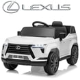 thumbnail image 1 of UBesGoo Licensed Lexus 24V Powered Ride on Car Toy for Kids, Electric Car with Remote Control, LED Lights, Bluetooth, Age 3+, White, 1 of 8