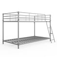thumbnail image 1 of UBesGoo Low Bunk Bed, Junior Bed Frame for Kids, No Box Spring Needed, Gray, 1 of 9