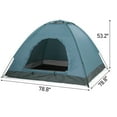 thumbnail image 1 of UBesGoo 3-4 Person Outdoor Camping Waterproof Tent Fast Family Dome, Blue, 1 of 2