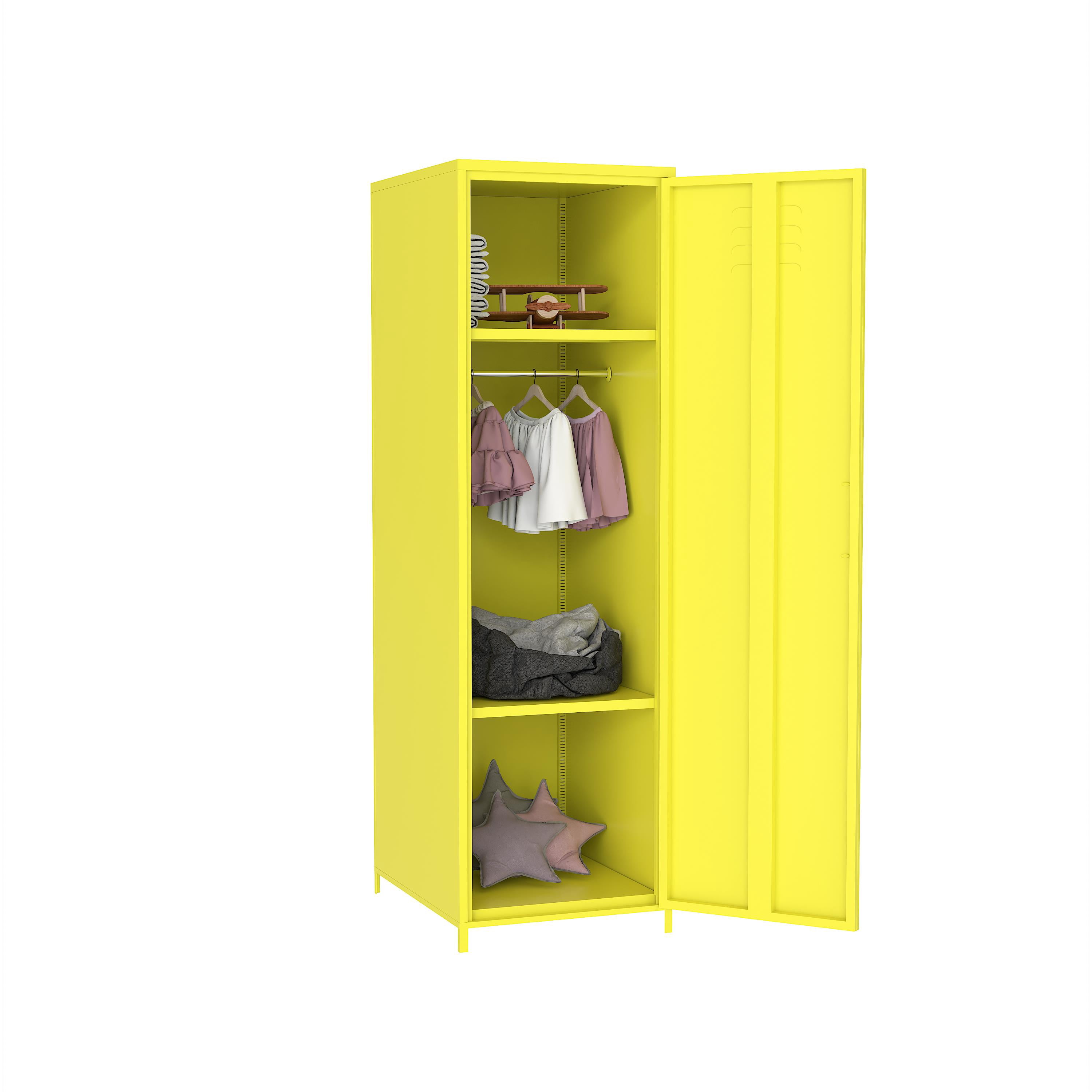 UBesGoo Metal Storage with Shelf, 51" Armoire Wardrobe Closet