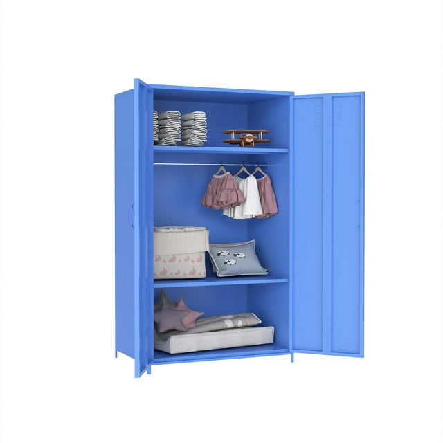 UBesGoo Metal Storage with Shelf, 51" Armoire Wardrobe Closet