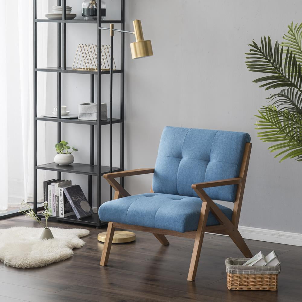 UBesGoo Mid Century Modern Fabric Accent Chair Lounge Armchair for