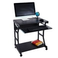 thumbnail image 1 of UBesGoo Mobile & Compact Complete Office Computer Workstation Desk Black, 1 of 5