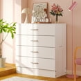 thumbnail image 1 of UBesGoo Modern Dresser Storage Chest Organizer Unit with 4 Drawers for Bedroom, Living Room,White, 1 of 14