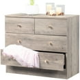 thumbnail image 1 of UBesGoo Modern Wood 4-Drawer Dresser Chest Bedside Table for Bedroom,Living Room,Gray, 1 of 15