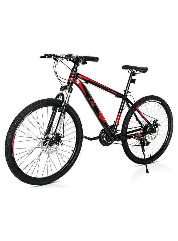 UBesGoo Mountain Bike 21-Speed with 26 inch Wheels for Unisex, Red/Black
