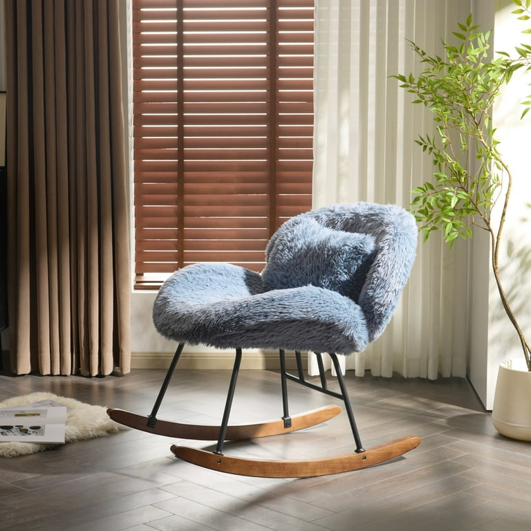 UBesGoo Nursery Rocking Chair, Modern Accent Chair with Padded