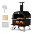thumbnail image 1 of UBesGoo Outdoor Pizza Oven Wood Fired 2-Layer, Pizza Maker with Removable Cooking Rack for Outside Backyard Camping Picnics, 1 of 9