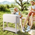 thumbnail image 1 of UBesGoo Patio Cooler Cart Keep Your Beverages Cold and Refreshing with this Convenient Rolling Cooler Cart,Rolling Cooler Cart, 1 of 7
