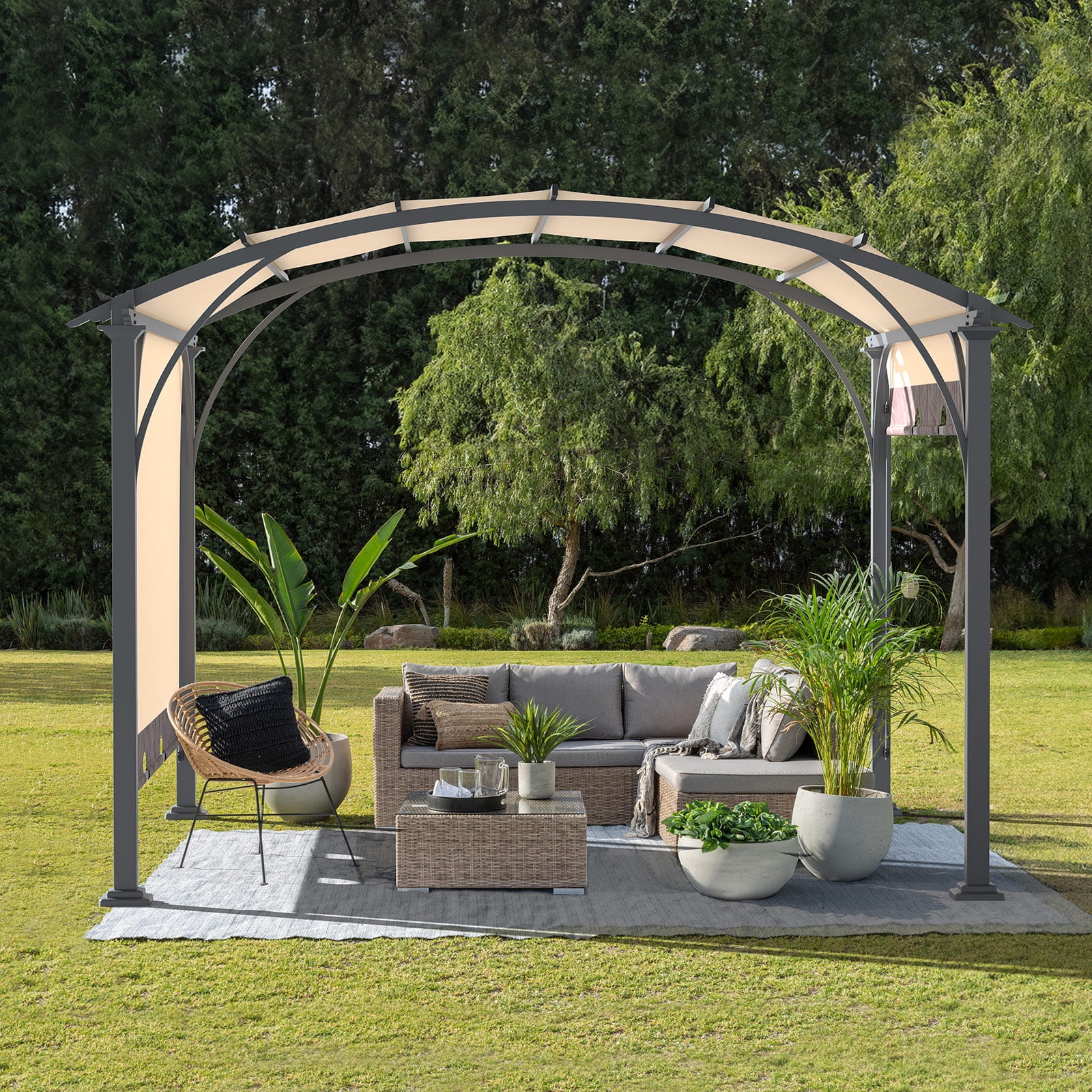 【楽天スーパーセール】 UBesGoo-Pergola-11x11ft-Arched バーベキュー・調理用品
