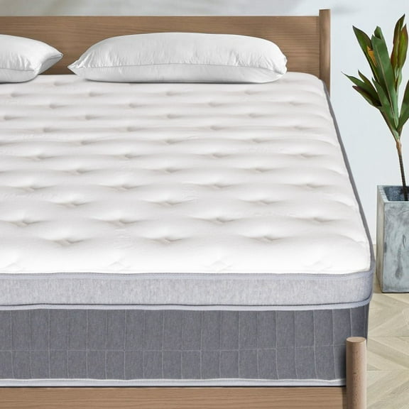 UBesGoo Queen Mattress12 Inch Memory Foam Hybrid Mattress, with Pocketed Springs Medium Firm Support, Motion Isolation Edge Support