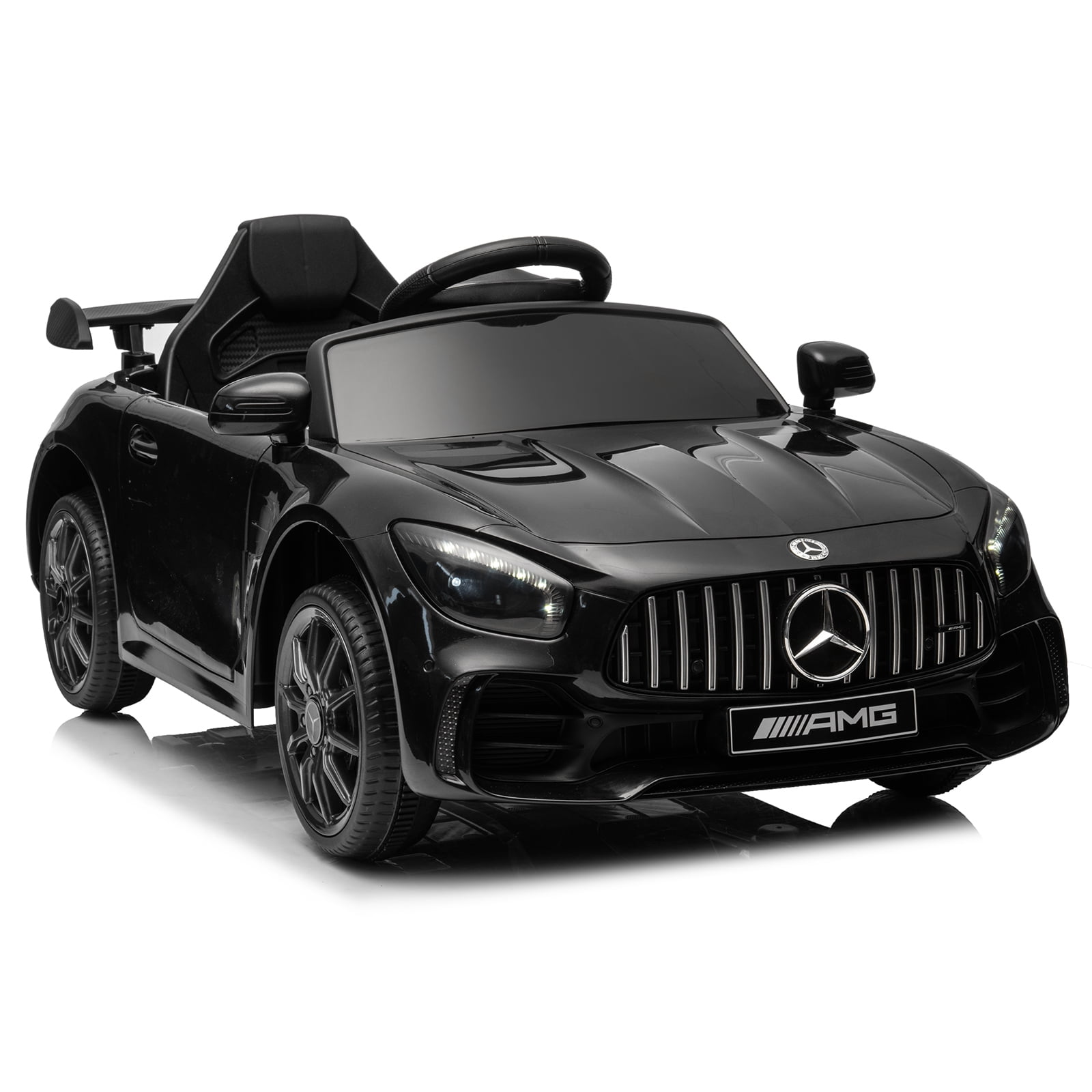 UBesGoo Ride on Car Toy for Kid 12V 4.5Ah Licensed Mercedes-Benz Electric Car, Black