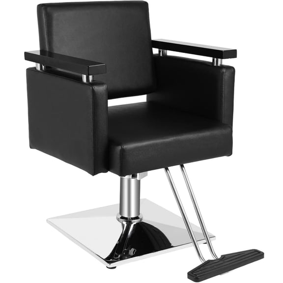 UBesGoo Salon Barber Chair, Stylist Chair with Heavy Duty Hydraulic Pump, Spa Beauty Equipment for Hair Stylist Women Man, Black