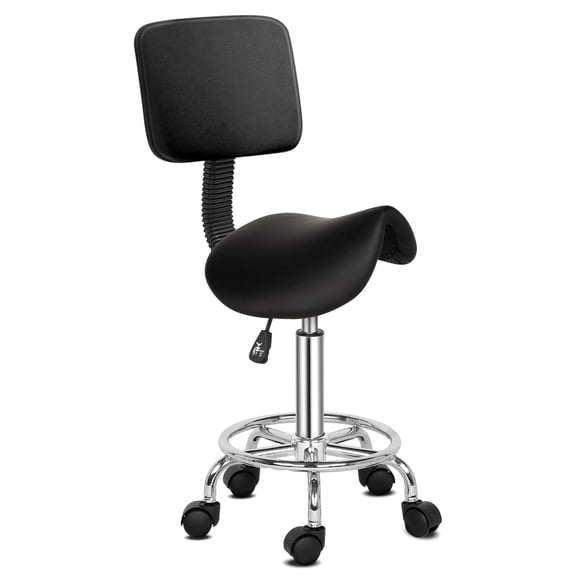 UBesGoo Salon Stool Rolling Saddle Chair Adjustable Massage Chair