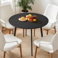 thumbnail image 1 of UBesGoo Simplistic Round Dining Table for 2/4, 35.4" Modern Kitchen Table Dinette Table for Dining Room, Black, 1 of 5