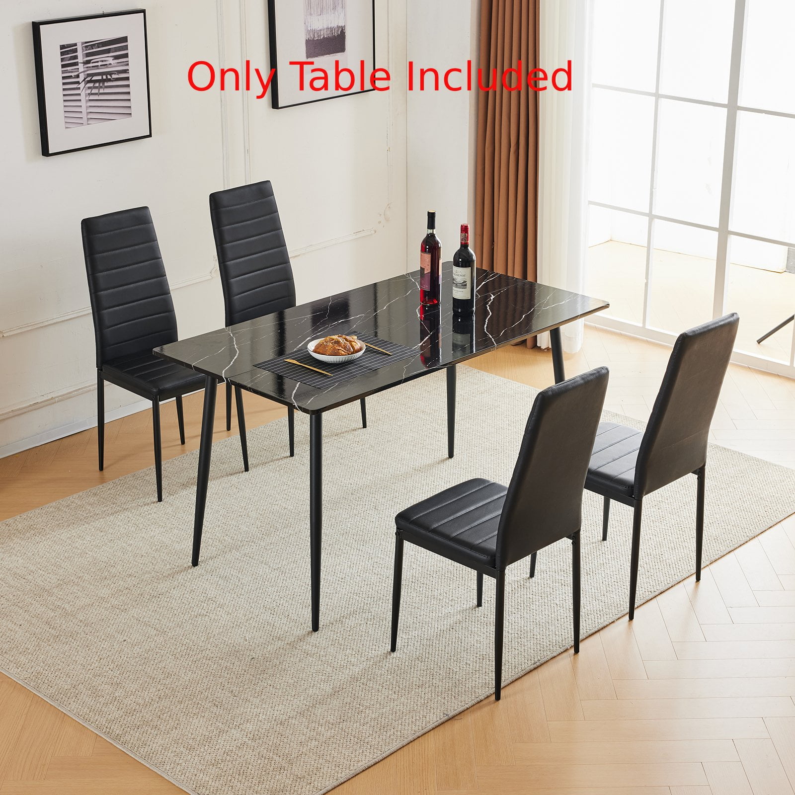 UBesGoo Wood Dining Diner Table for 4, 48