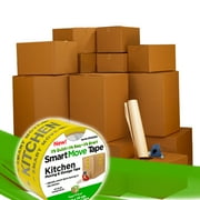 UBmove™  Moving Boxes 1 Room Bigger Moving Kit 14 Boxes Plus Supplies and Tape