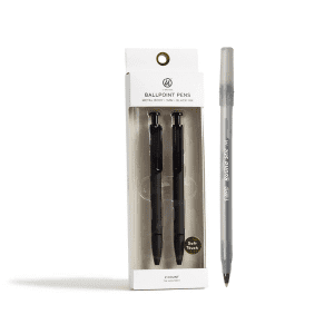 UBrands Black Ballpoint Pens with pan