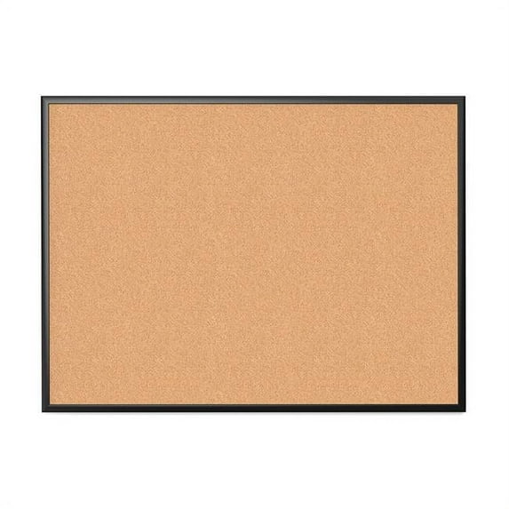 UBrands Cork Bulletin Board 47 x 35 Black Frame