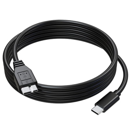 UC-E14 USB-C to Micro B USB 3.0 Camera Cable for Nikon D850 D810 D800 D800E D800A D5 D500 & Canon EOS 5D Mark IV 5DS 5DSR 7D Mark II 1DX II, 5Gbps Data Transfer & Fast Charging Cord, 3.3FT