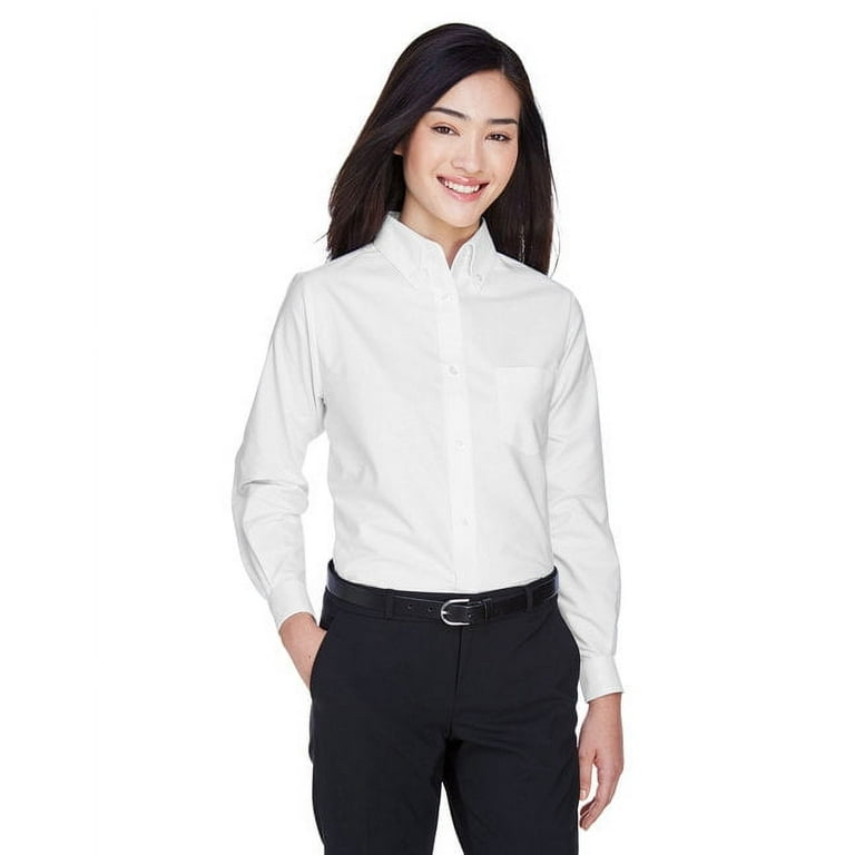 womens white oxford shirt walmart