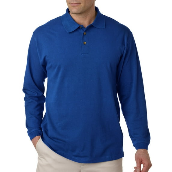 UC MENS LS CLASSIC PIQUE POLO