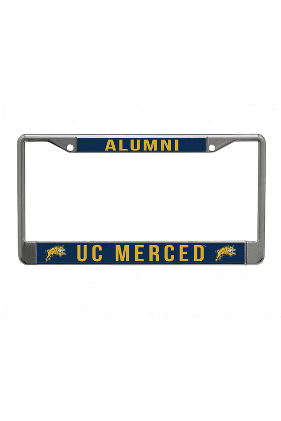 UC Merced Alumni Chrome License Plate Frame