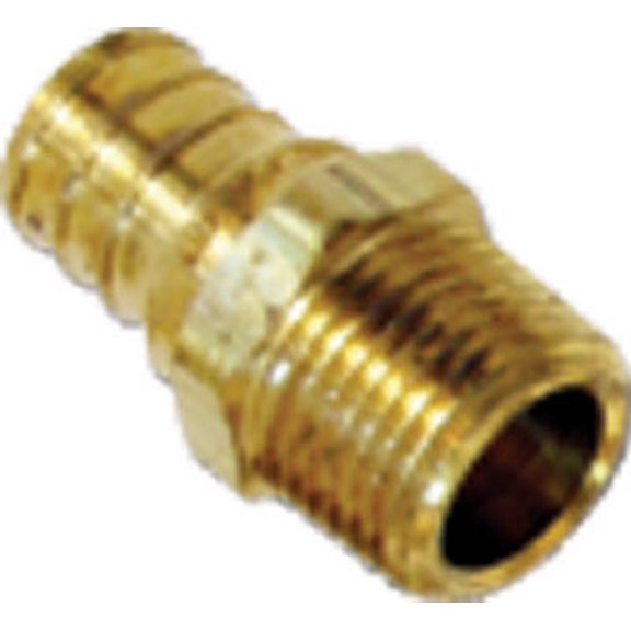 Pipe Fitting, Adapter, Lead-free Brass, 1" Barb Insert X 1" Mip, 3 PK., Sharkbite, UC140LFA3