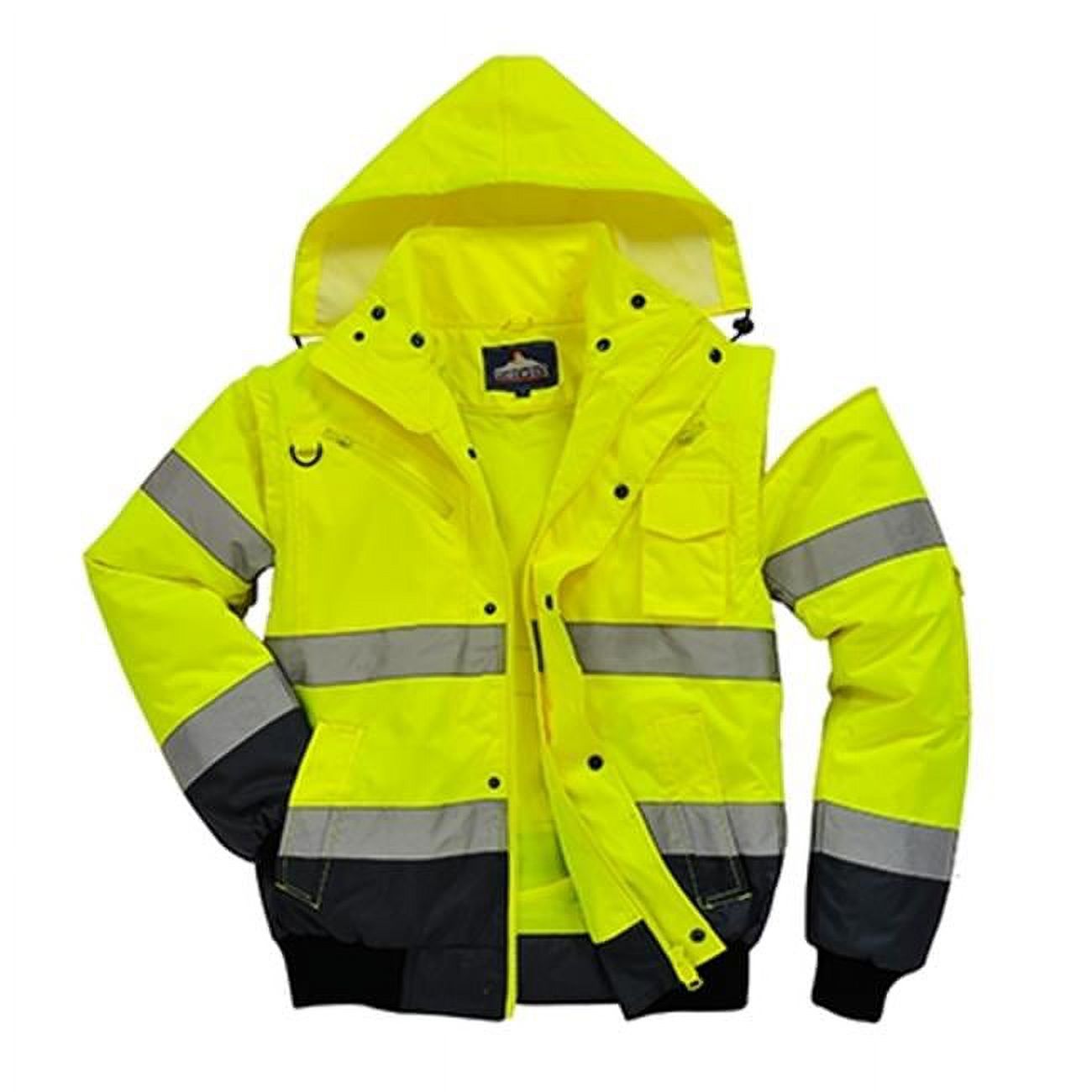 UC465 Extra Large 3 in 1 Waterproof Bomber Jacket&#44; Yellow & Navy - image 1 of 1