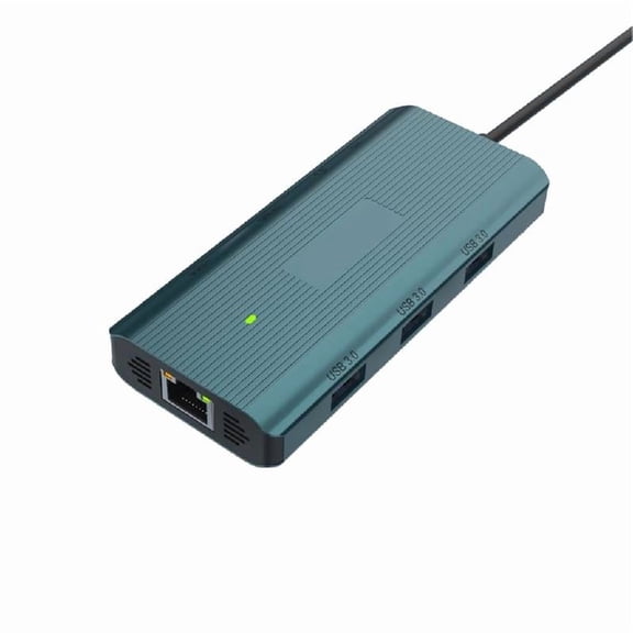 UC961 Aluminum Alloy USB C Hub 9 Essential Ports for Laptop Desktop PC