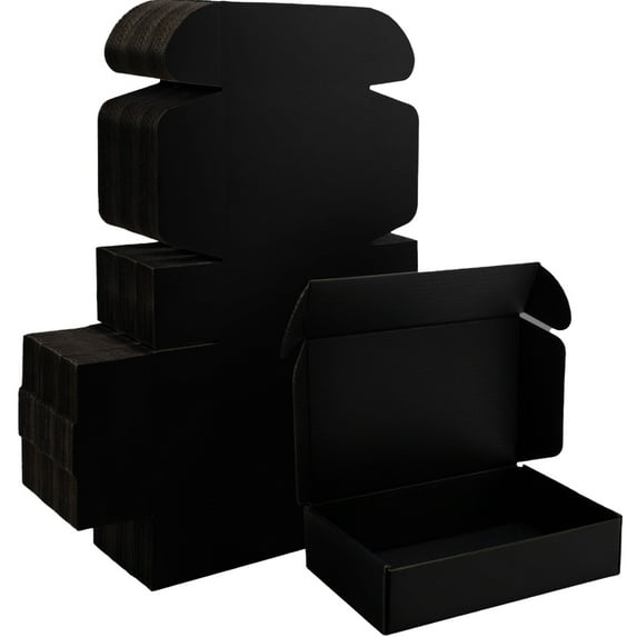 Ucanpack Corrugated Mailer Box Packing Supplies For Moving Medium Black, 11x9x2" - 50/Pack