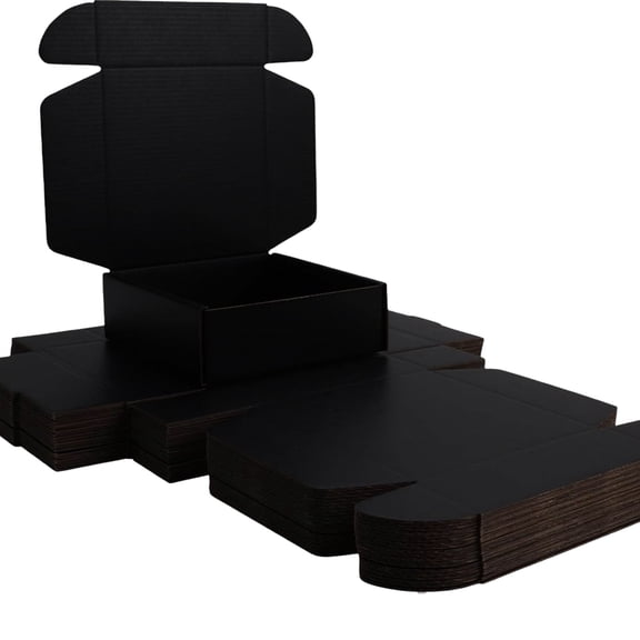 Ucanpack Corrugated Mailer Box Packing Supplies For Moving Small 4x4x4", Black - 50 Pcs