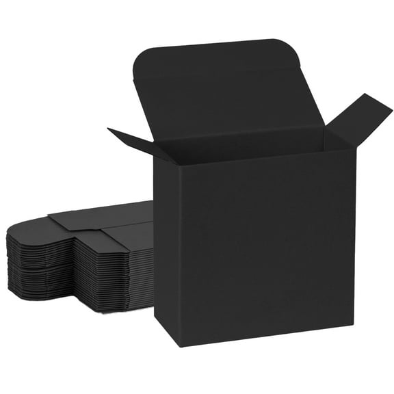 UCANPACK Black Cardboard Gift Boxes 1 x x 1 - 1000 Pack candle boxes packaging Black, 1xx1 Shipping Boxes - Custom Made in USA