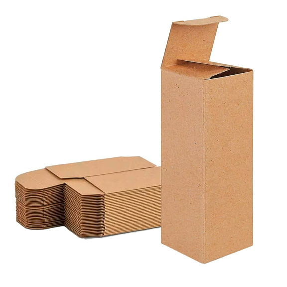 UCANPACK Black Cardboard Packaging Boxes 2 x 2 x 7 - 1000 Pack small gift boxes bulk Standard Kraft Color, 2x2x7 Shipping Boxes - Custom Made in USA
