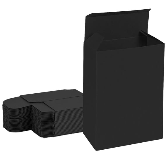 UCANPACK Black Cardboard Paperboard Boxes 2 x 1 x 4 - 1000 Pack small packaging boxes Black, 2x1x4 Shipping Boxes - Custom Made in USA