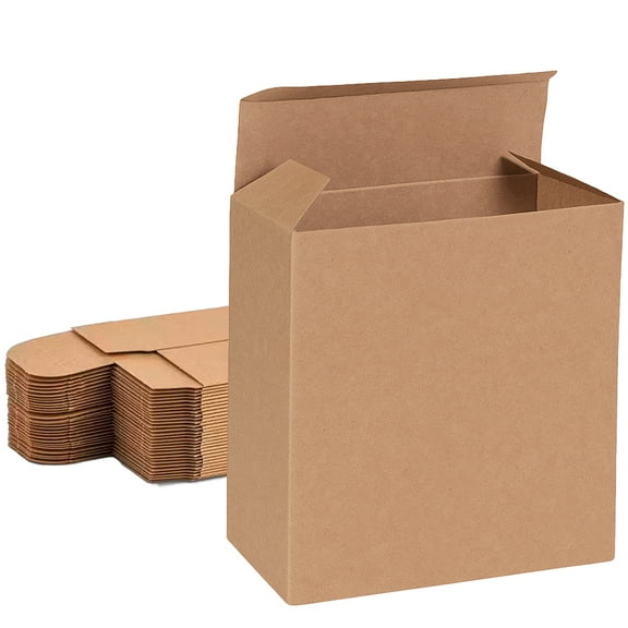 Ucanpack Kraft Product Boxes, Cardboard Packaging Paper Board Gift Box, 6 x 1 x 6" - 500/Bundle