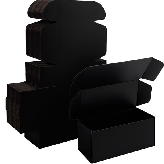 Ucanpack Black Mailer Box 25 Pcs, Made In USA- 3mm Boxes For Small Business, 14x14x4" Storage Case, Mailing Carton For Shipping, Literature Mailer