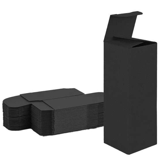UCANPACK Black Packaging Boxes 2 x 2 x 8 - 500 Pack paperboard box for product packing Black, 2x2x8 Shipping Boxes - Custom Made in USA