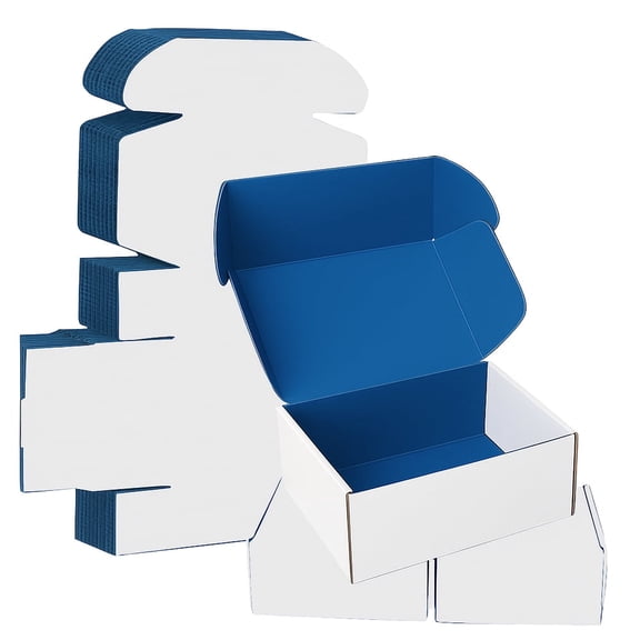 Ucanpack Heavy Duty Deluxe Mailer Box (200lb Test) Small Cardboard Moving Box Blue , 5 x 5 x 5" - 50 Pcs