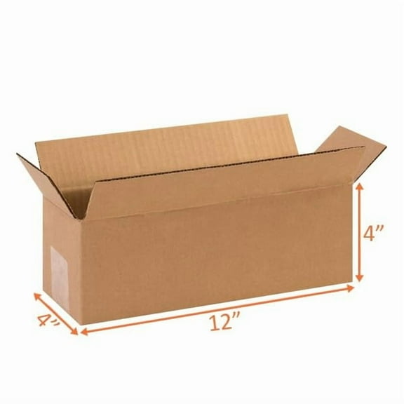 UCANPACK Corrugated Shipping Boxes 12 x 4 x 4" - 25 Pack Corrugated Shipping Boxes for Small Business Packaging Boxes - Made in USA Corrugated Shipping Boxes