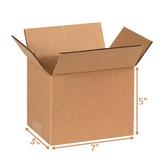 UCANPACK Corrugated Shipping Boxes 7 x 5 x 5" - 25 Pack Corrugated Shipping Boxes for Small Business Packaging Boxes - Made in USA Corrugated Shipping Boxes