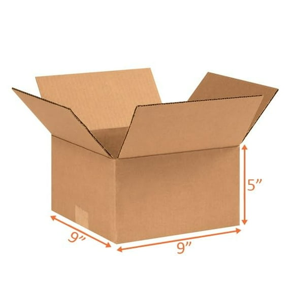 UCANPACK Corrugated Shipping Boxes 9 x 9 x 5" - 25 Pack Corrugated Shipping Boxes for Small Business Packaging Boxes - Made in USA Corrugated Shipping Boxes