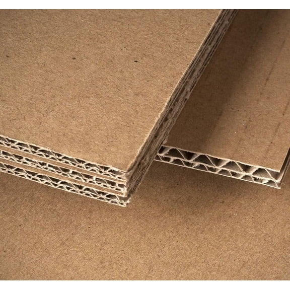 UCANPACK Double Wall Corrugated Cardboard Sheet (Kraft) 15 x 19" - 100 Pack Corrugated Sheets for Crafts, Shipping, Packing, Mailing, Dividers, Inserts, DIY Projects - Made In USA