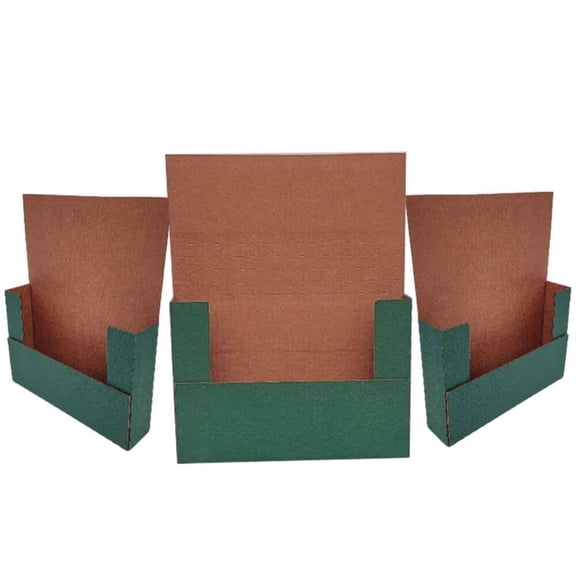 Ucanpack Easy Fold Mailer, Flat Ship Corrugated Shipping Boxes Green 9 5/8x6 5/8x1" - 50 Pcs