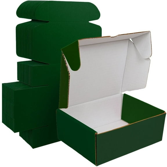 Ucanpack Heavy Duty Boxes For Moving Deluxe Mailer Box Medium, Green, 12 x 4 x 4" - 50 Pcs