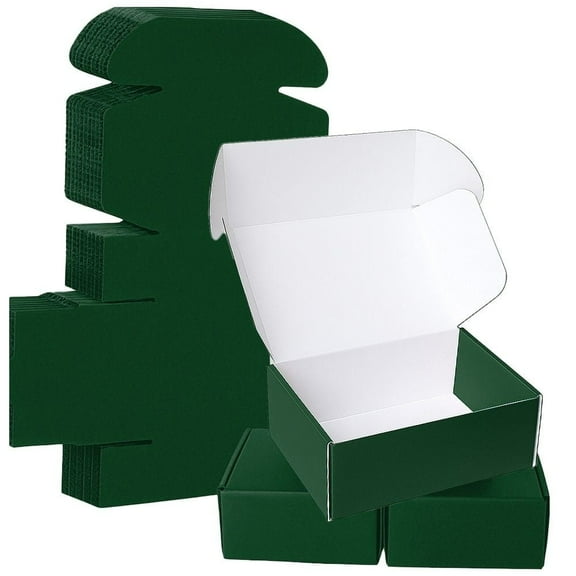 Ucanpack Heavy Duty Boxes For Moving Deluxe Mailer Box Small, Green, 6 x 6 x 6" - 50 Pcs