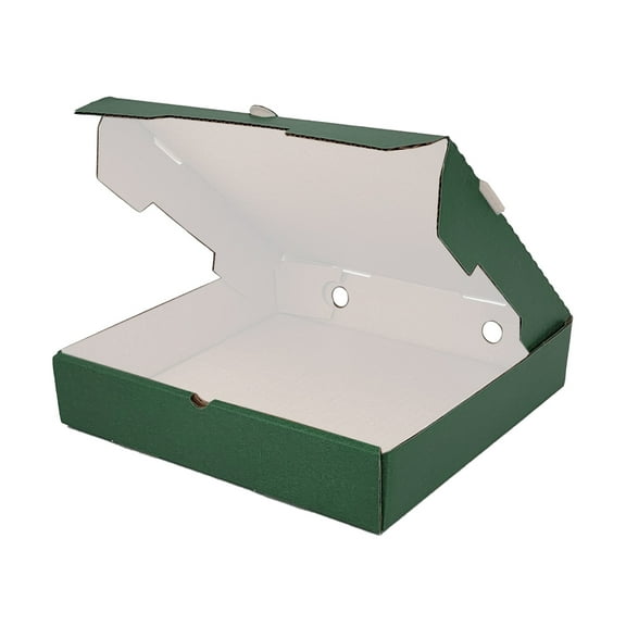 UCANPACK Green Pizza Box (Kraft Inside) 16x16x2 Inches - 50 Pack Green Product Packaging Boxes - Color Boxes Custom Boxes for Small Business Packaging Supplies - Made in USA